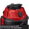 Roter Nass- und Trockensauger 'TC-VC 3055 A' mit Kabelaufwicklung.