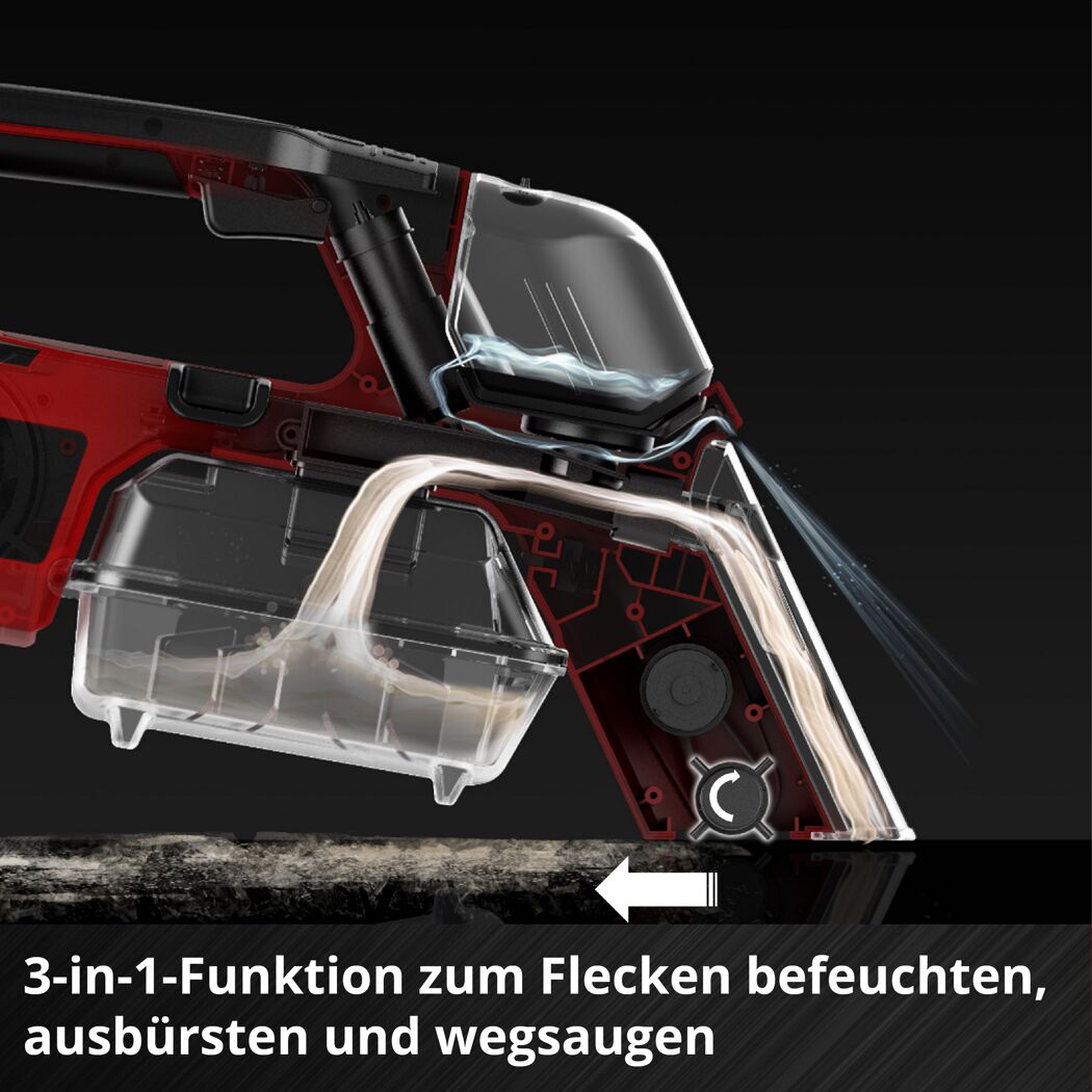 Akku-Waschsauger 'TE-SCL 18/200 Li-Solo' ohne Akku und Ladegerät 18 V rot/schwarz