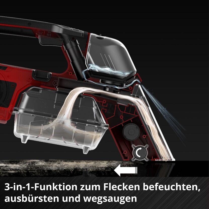 Akku-Waschsauger 'TE-SCL 18/200 Li-Solo' ohne Akku und Ladegerät 18 V rot/schwarz