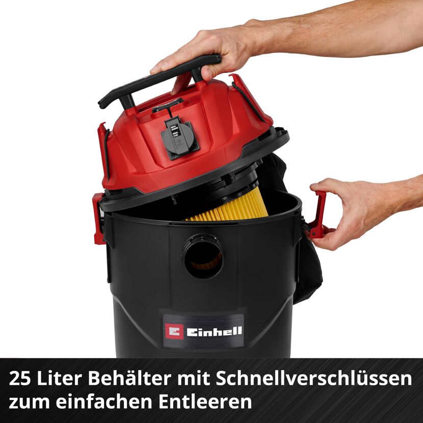 Nass-Trockensauger 'TC-VC 2555 A' 25 l 850 W rot/schwarz