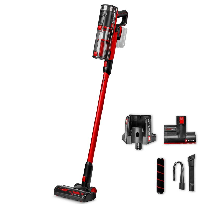 Akku-Stielstaubsauger 'TE-SV 18/270 Li BL' ohne Akku und Ladegerät 18 V rot/schwarz