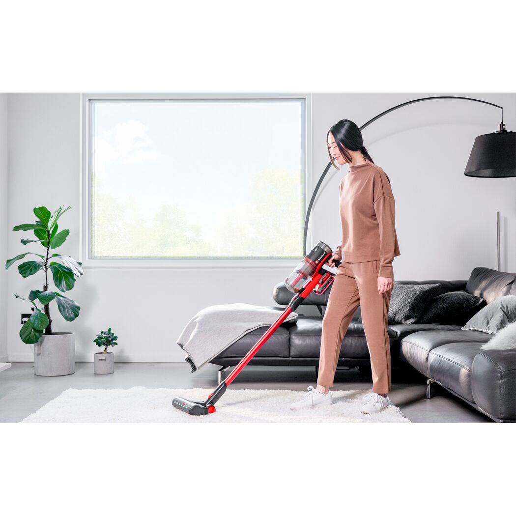 Akku-Stielstaubsauger 'TE-SV 18/270 Li BL' ohne Akku und Ladegerät 18 V rot/schwarz