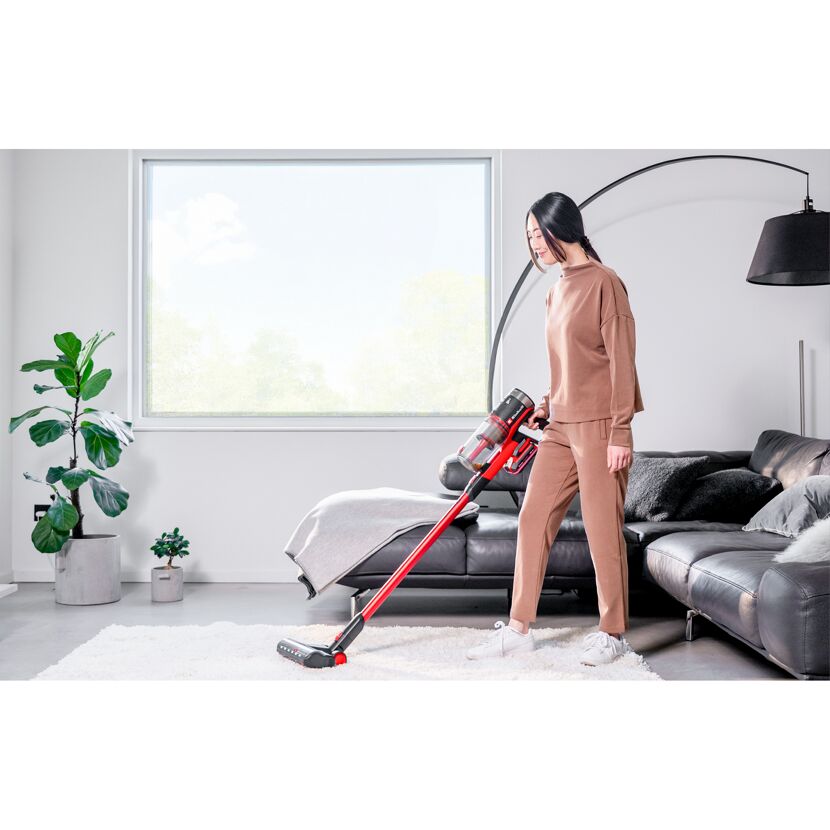 Akku-Stielstaubsauger 'TE-SV 18/270 Li BL' ohne Akku und Ladegerät 18 V rot/schwarz