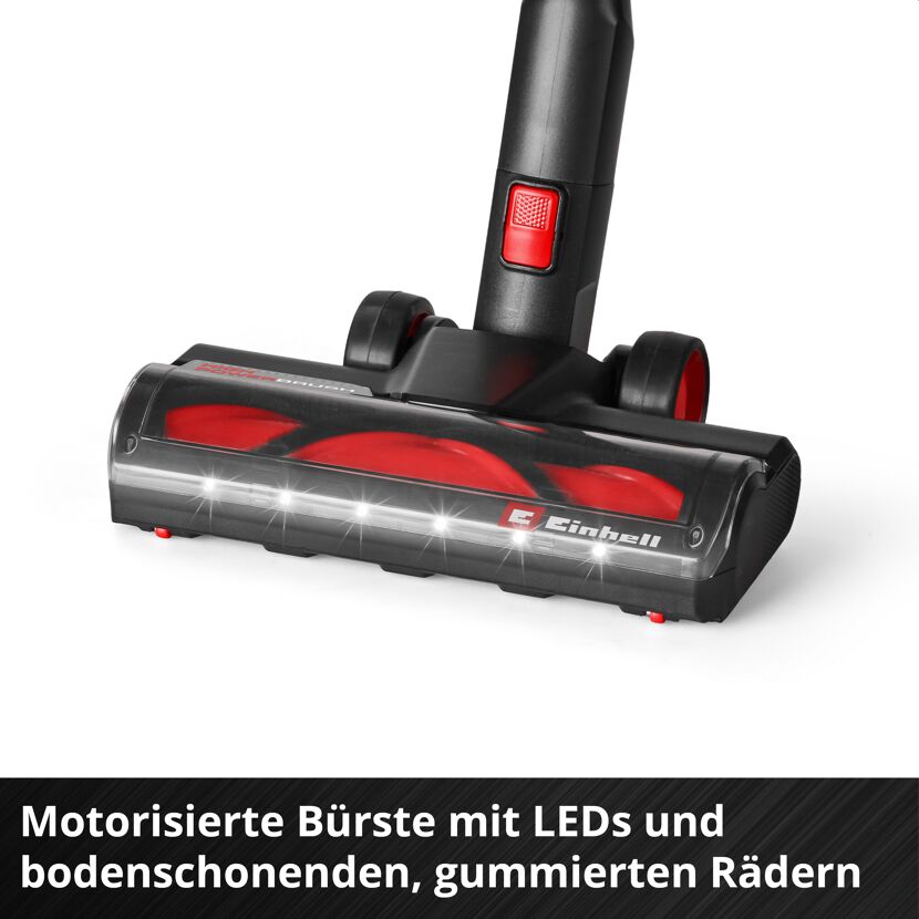 Akku-Stielstaubsauger 'TE-SV 18/270 Li BL' ohne Akku und Ladegerät 18 V rot/schwarz