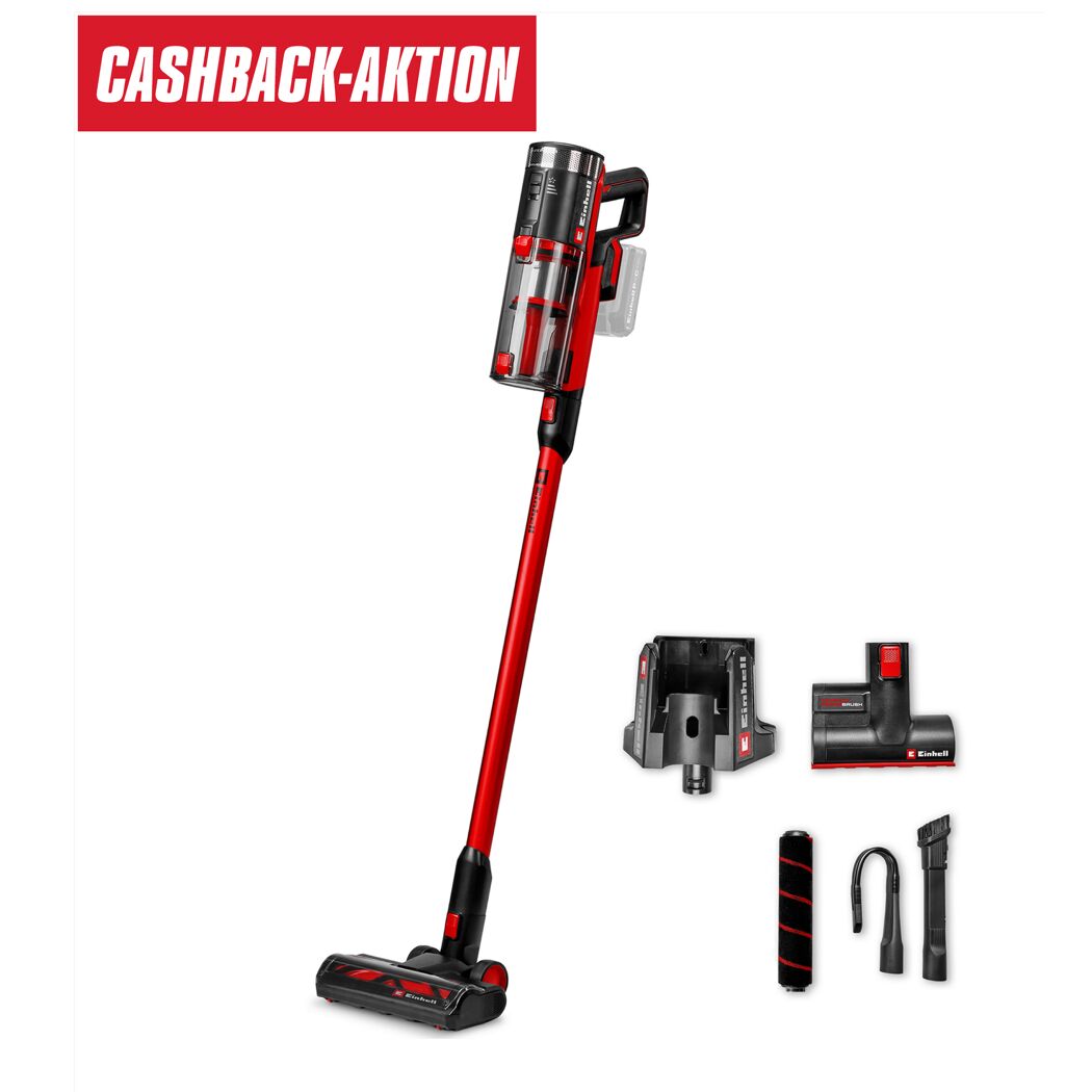 Akku-Stielstaubsauger 'TE-SV 18/270 Li BL' ohne Akku und Ladegerät 18 V rot/schwarz