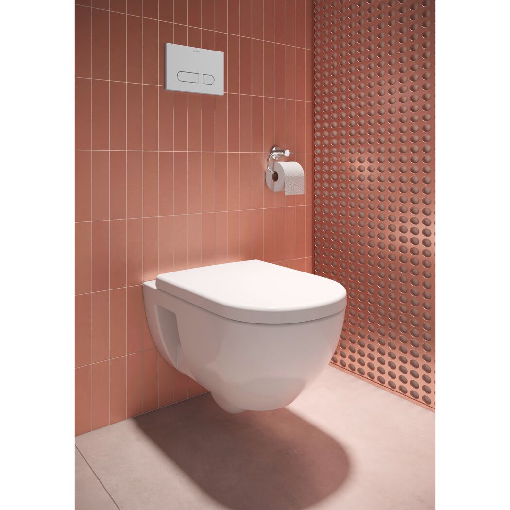 Wand-WC-Set spülrandlos 'Evara Home' inklusive WC-Sitz weiß