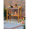 Pflanztisch mit Arbeitsfläche honigbraun 86 x 40 x 13 cm