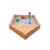 Sandkasten 'Multi' mit Bugbox Holz honigbraun 140 x 22 x 260 cm