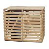 Mülltonnenbox 'Vario V' für 2 Abfalltonnen 148 x 122 x 92 cm natur