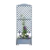 Rankkasten 'Romantica'  Holz grau 80 x 210 x 38 cm