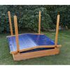 Sandkasten 'Multi' mit Dach Holz honigbraun 140 x 131 x 140 cm