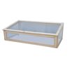 Hochbeet-Aufsatz natur Kiefernholz 100 x 50 x 32 cm