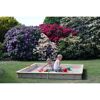 Sandkasten 'Yanick' Holz natur 225 x 21 x 225 cm