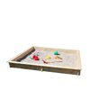 Sandkasten 'Yanick' Holz natur 225 x 21 x 225 cm