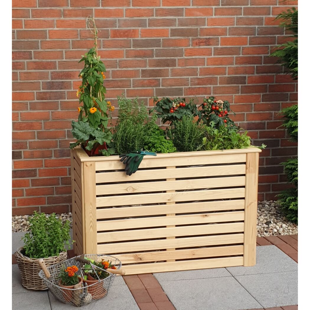 Hochbeet 'Katrin' natur Kiefernholz 118 x 57 x 80 cm