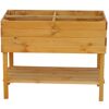 Balkon-Kräuterbeet honigbraun Kiefernholz 100 x 50 x 80 cm