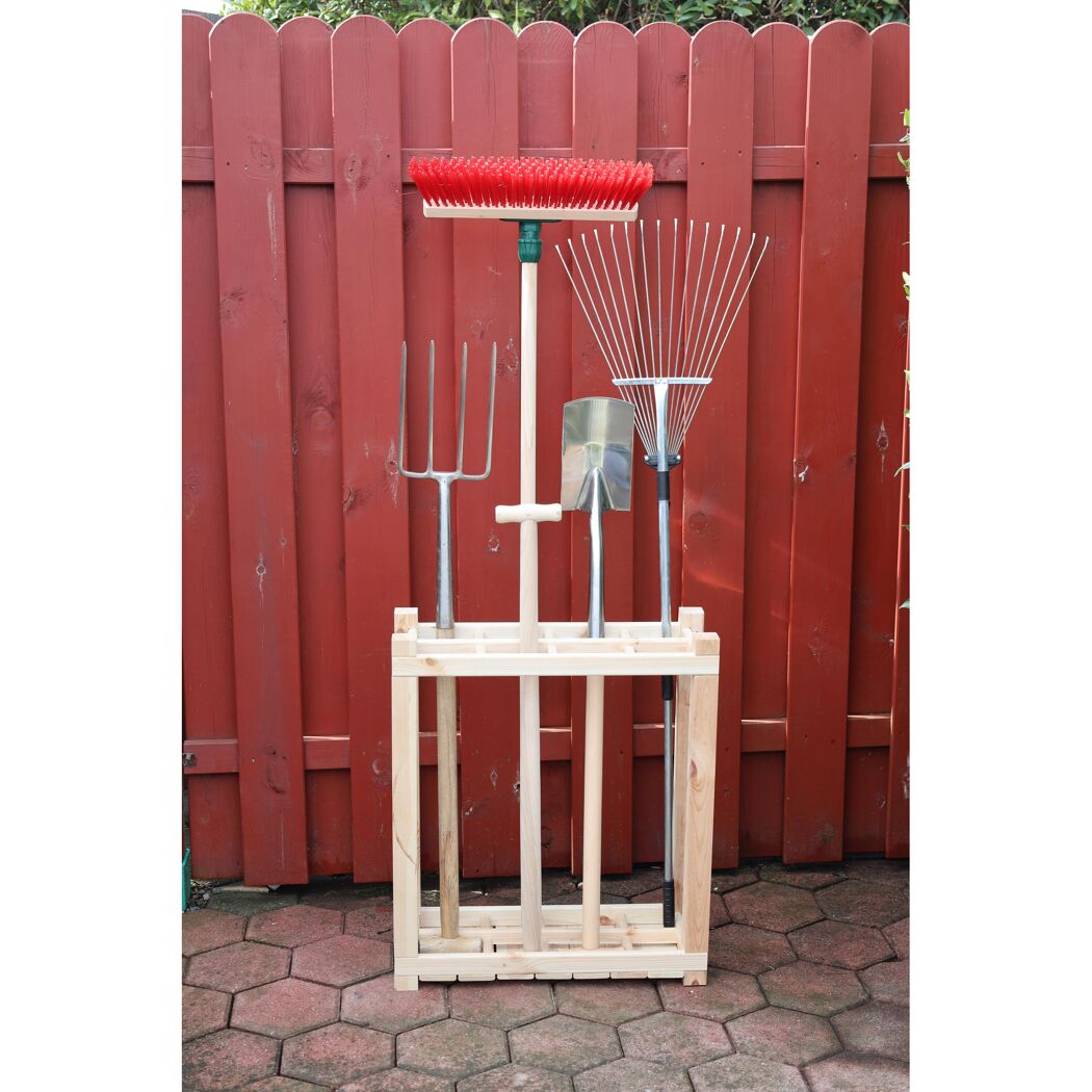 Geräteständer Kiefernholz natur 60,2 x 21,8 x 70 cm