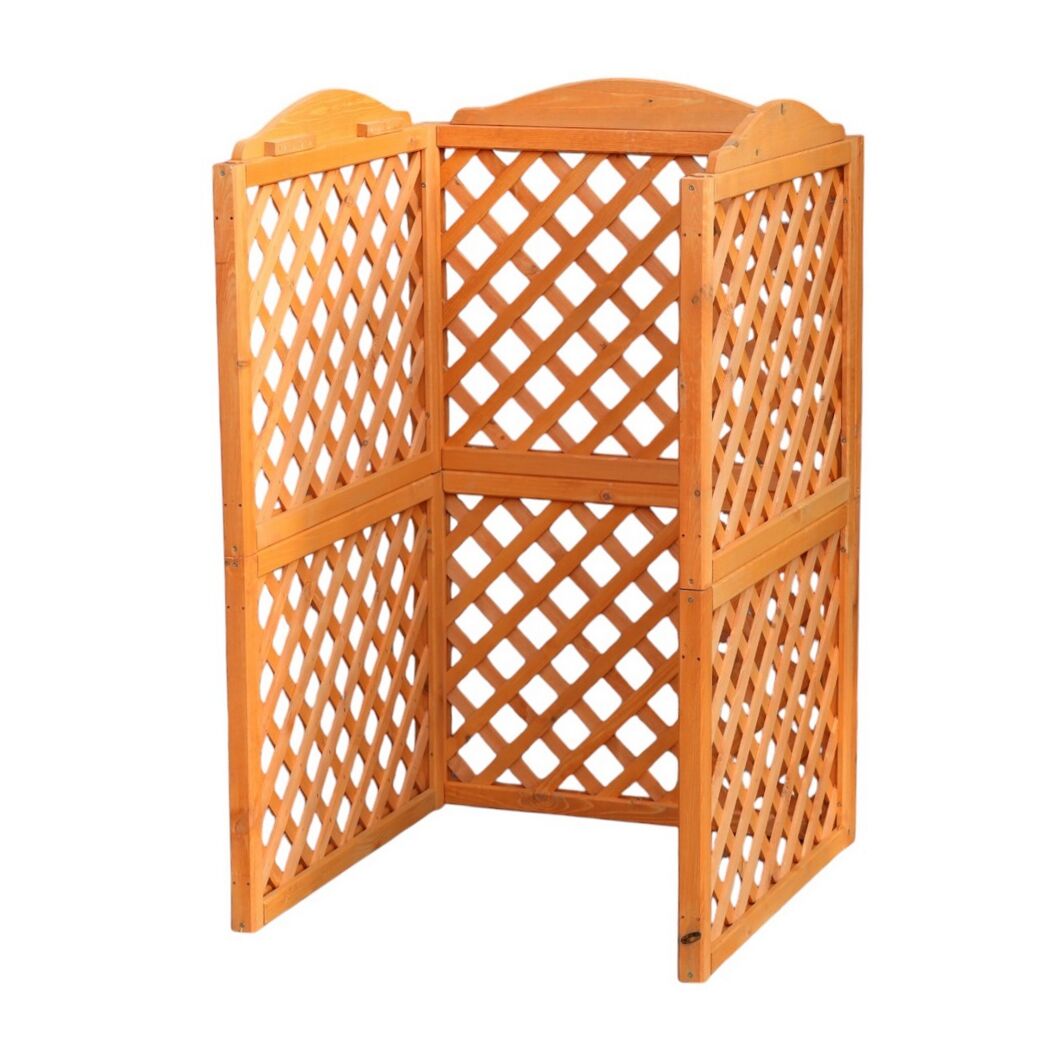 Mülltonnenbox 'Rex'  Holz honigbraun 86,5 x 128 x 78,5 cm