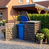 Mülltonnenbox 'Vario V' für 2 Abfalltonnen 148 x 122 x 92 cm anthrazit
