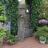 Spaliergitter mit Staukasten Holz grau 70 x 180 x 40 cm