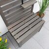 Spaliergitter mit Staukasten Holz grau 70 x 180 x 40 cm