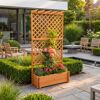 Rankkasten mit Pergola Holz honigbraun 102 x 200 x 64,5 cm