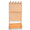 Rankkasten mit Pergola Holz honigbraun 102 x 200 x 64,5 cm