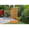 Rankkasten mit Pergola Holz honigbraun 102 x 200 x 64,5 cm