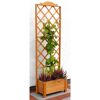 Rankkasten 'Botanica'  Holz honigbraun 69 x 210 x 32 cm