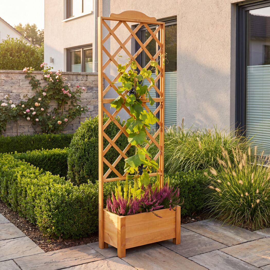 Rankkasten 'Botanica'  Holz honigbraun 69 x 210 x 32 cm
