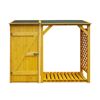 Kaminholzregal 'Speyer' Holz honigbraun 192 x 148 x 68 cm