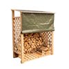 Kaminholzregal 'Speyer' Holz natur 119,5 x 148 x 68 cm