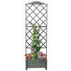 Rankkasten 'Botanica'  Holz grau 69 x 210 x 32 cm