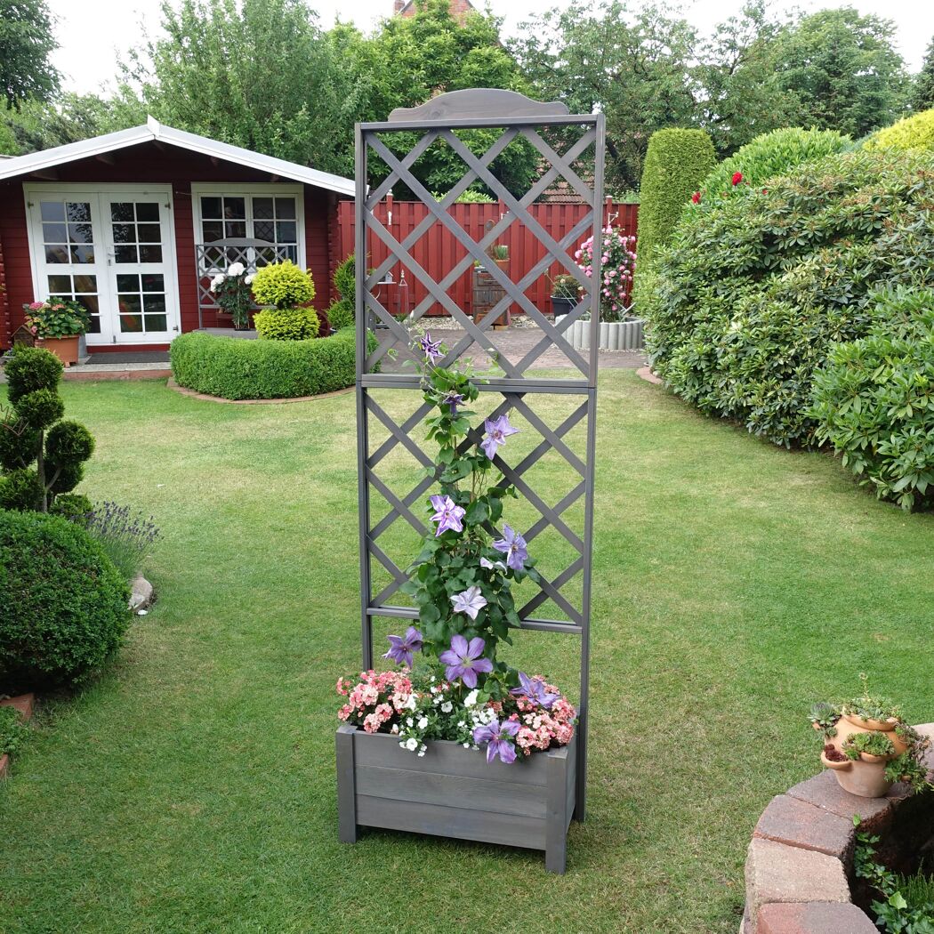 Rankkasten 'Botanica'  Holz grau 69 x 210 x 32 cm