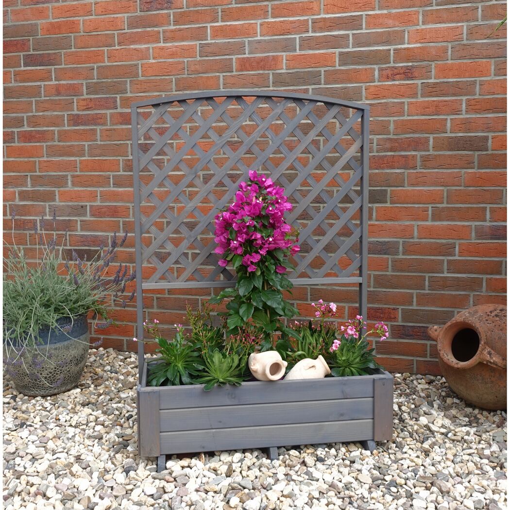Rankkasten 'Flora'  Holz grau 91 x 130 x 41 cm
