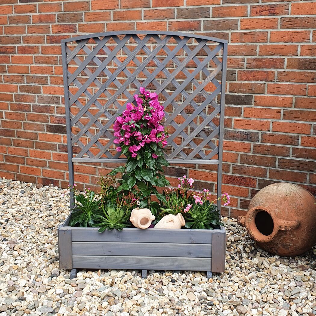Rankkasten 'Flora'  Holz grau 91 x 130 x 41 cm