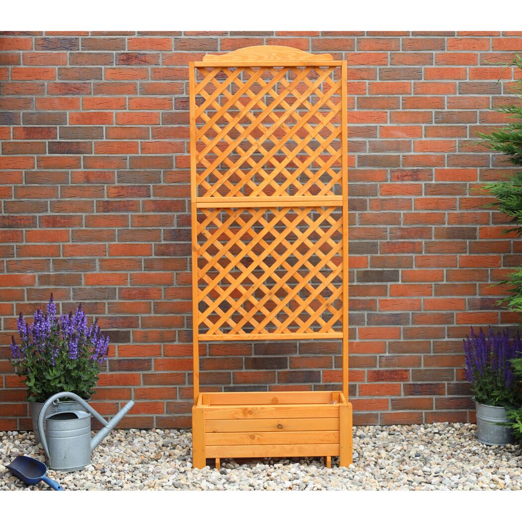 Rankkasten 'Romantica'  Holz honigbraun 80 x 210 x 38 cm