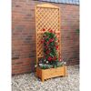 Rankkasten 'Romantica'  Holz honigbraun 80 x 210 x 38 cm