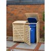 Mülltonnenbox 'Vario III' für 2 Abfalltonnen 148 x 122 x 92 cm natur