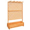 Rankkasten mit Pergola Holz honigbraun 140 x 200 x 64,5 cm
