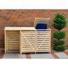 Mülltonnenbox 'Vario III' für 3 Abfalltonnen 219 x 122 x 92 cm natur
