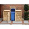 Mülltonnenbox 'Vario V' für 3 Abfalltonnen 219 x 122 x 92 cm natur
