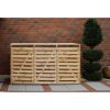Mülltonnenbox 'Vario V' für 3 Abfalltonnen 219 x 122 x 92 cm natur