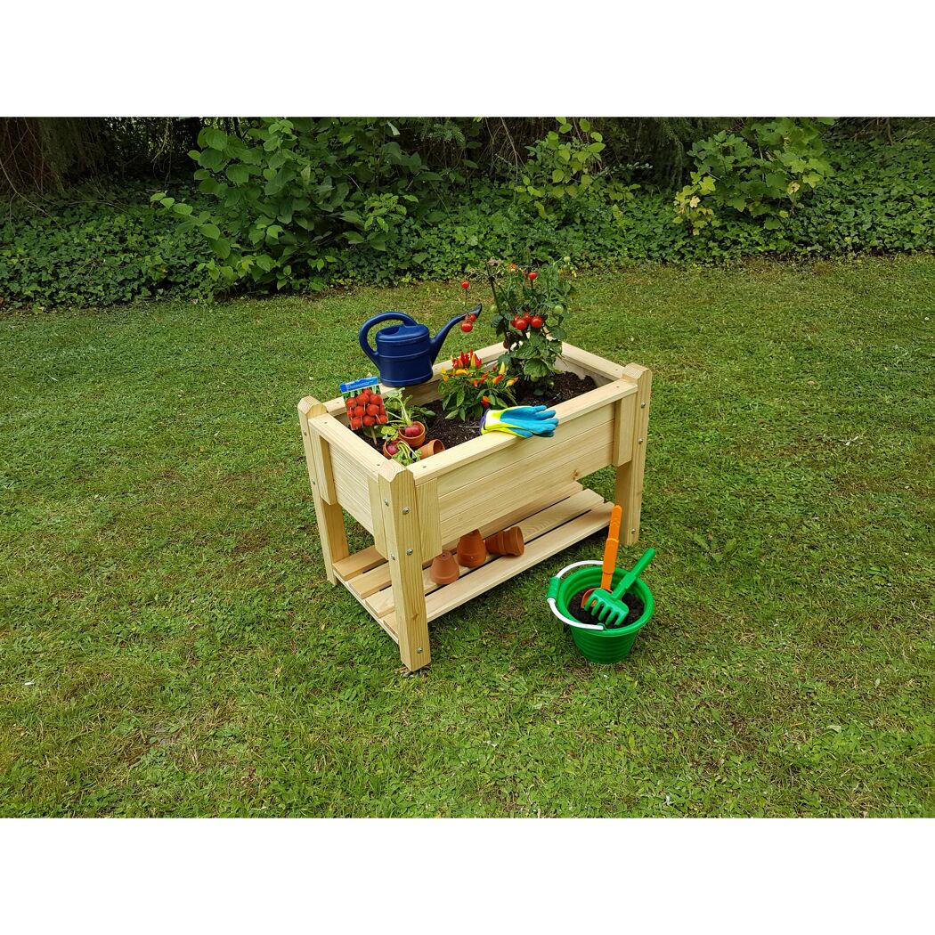 Kinder-Kräuterbeet 'Bruno' natur Kiefernholz 70 x 40 x 50 cm