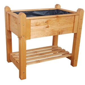 Kräuterbeet honigbraun Kiefernholz 90 x 60 x 84,5 cm