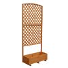 Rankkasten 'Flora'  Holz honigbraun 91 x 205 x 41 cm