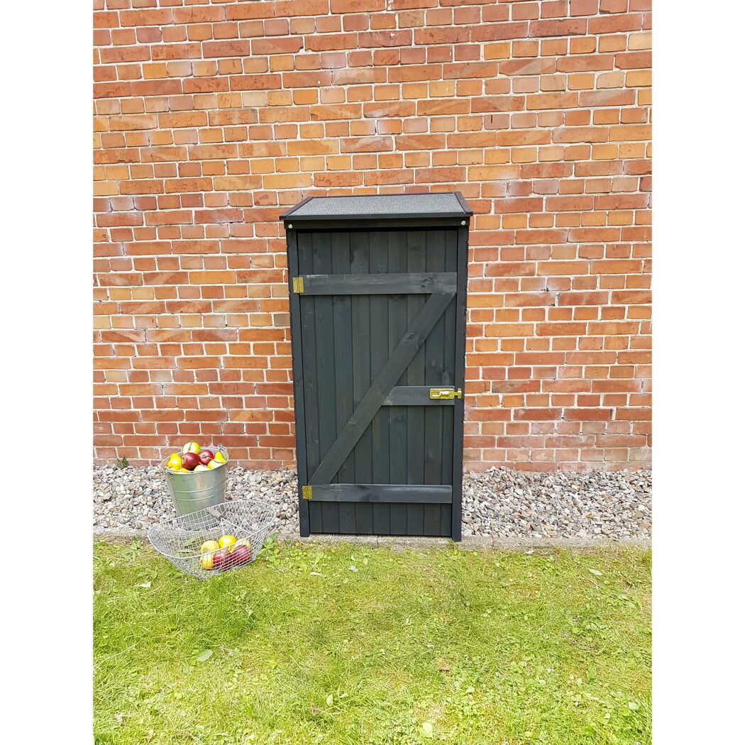 Geräteschrank 'Speyer' Kiefernholz anthrazit 72,5 x 68,6 x 148 cm