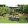 Rankkasten mit Pergola Holz anthrazit 102 x 140 x 64,5 cm