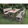 Gartenmöbel-Set 'Summer' Kiefernholz grau 3-teilig