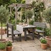 Gartenmöbel-Set 'Summer' Kiefernholz grau 3-teilig